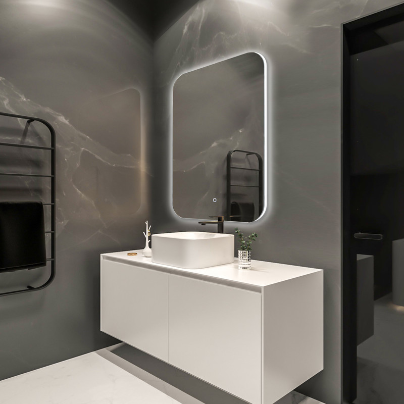 Зеркало для ванной Silver Mirrors Паллада 55х80 с подсветкой