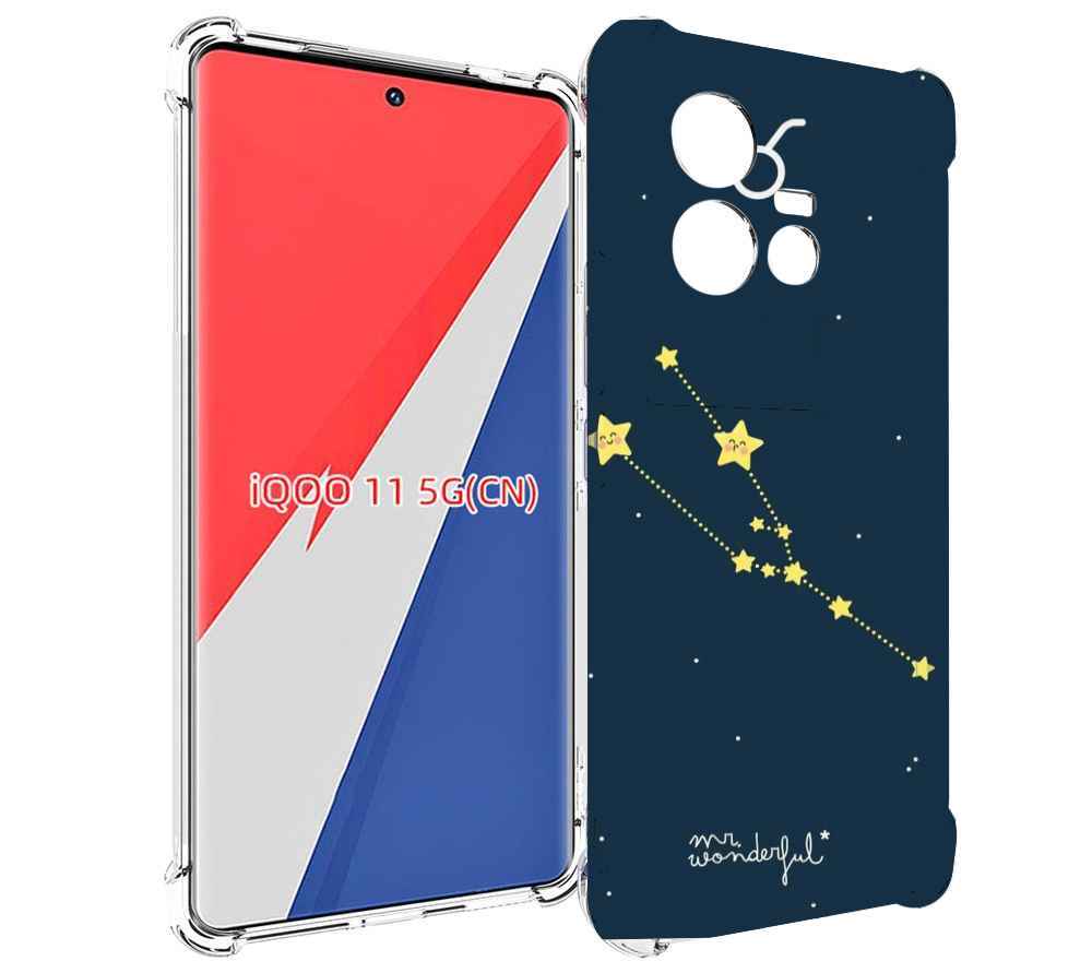

Чехол MyPads знак-зодиака-телец-4 для Vivo iQOO 11, Прозрачный, Tocco