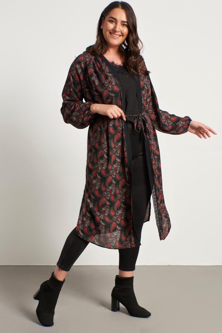 

Халат женский My Line Moda 1377 черный 46 RU (товары доставляются из-за рубежа), 1377