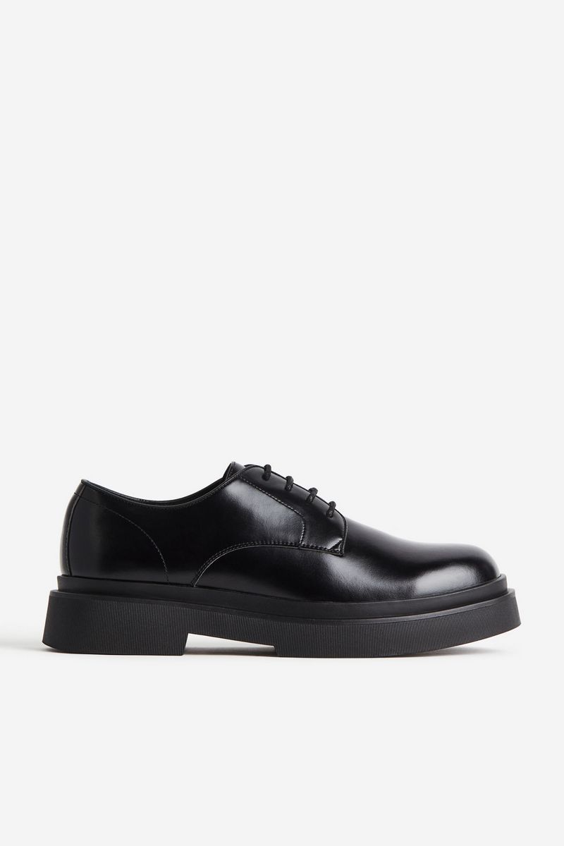 

Туфли мужские H&M 1215930 черные 42 EU, Черный, 1215930