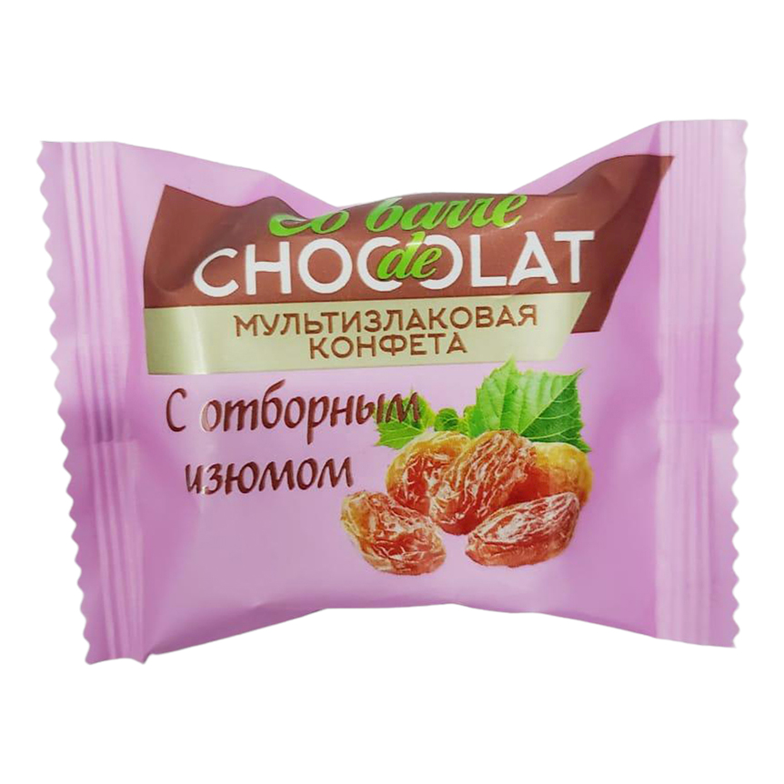 

Конфеты мультизлаковые Co barre de Chocolat с отборным изюмом