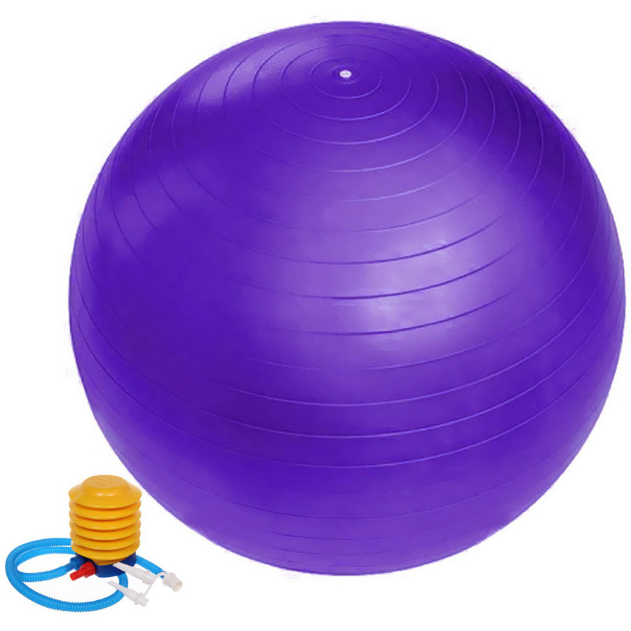 Мяч для фитнеса Sportage 267-821, 85 см 1000 г с насосом, фиолетовый