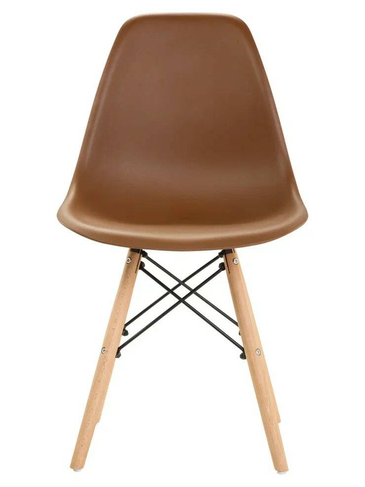 

Стул LEON GROUP для кухни в стиле EAMES DSW, коричневый, 1 шт, LEON Premium в стиле EAMES DSW