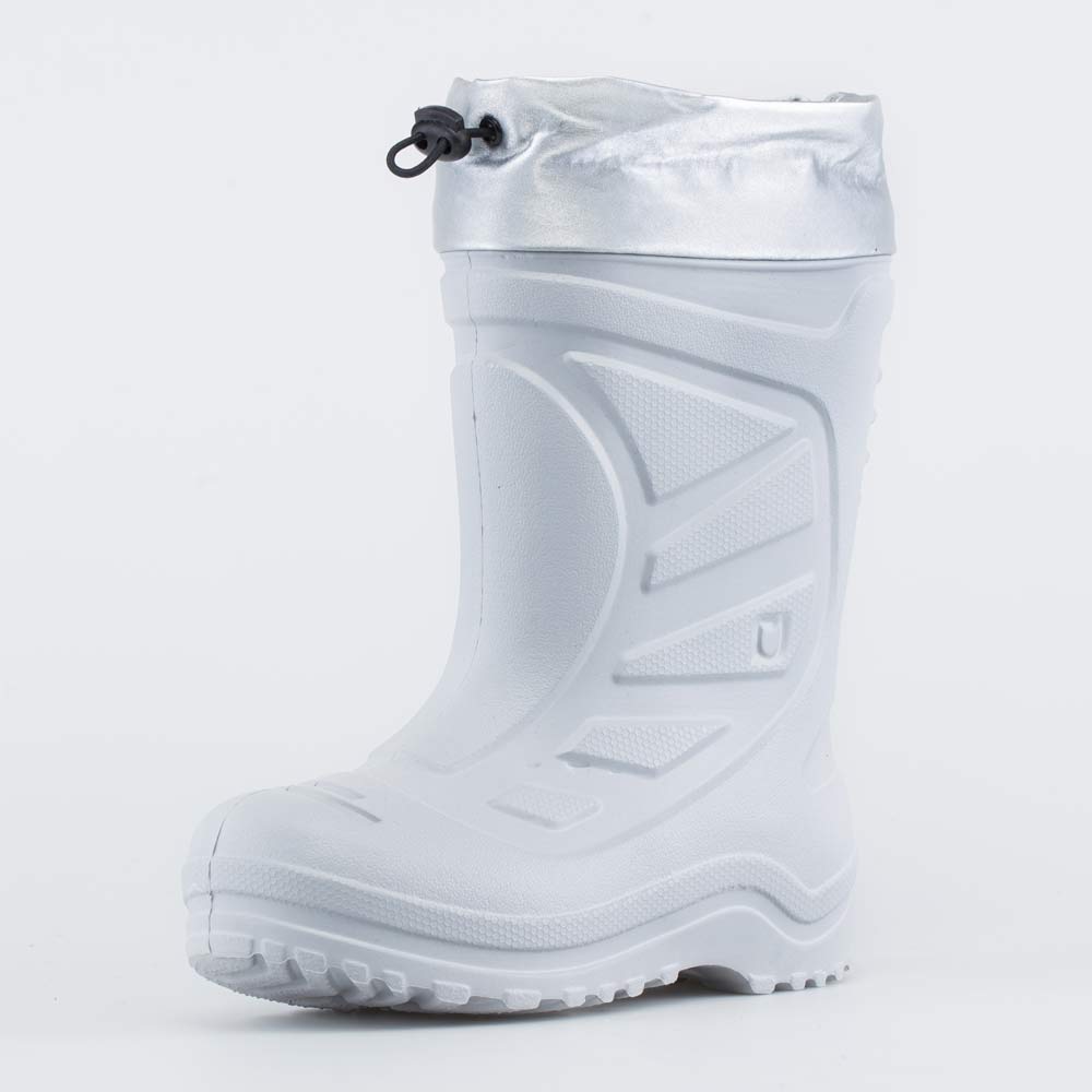 фото Сапоги резиновые котофей 665005-12 цв. сер-срб р. 35