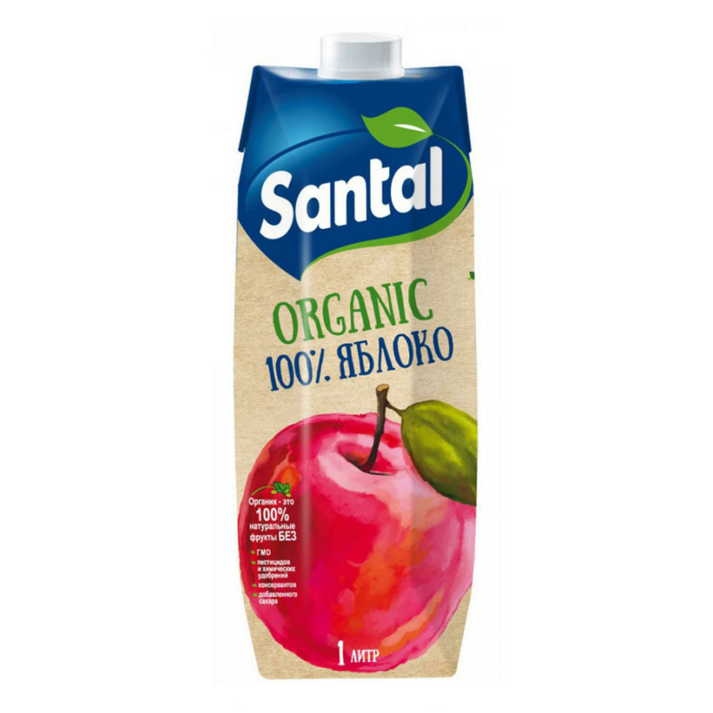 фото Сок santal organic яблочный 1 л