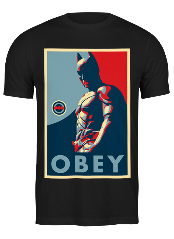 

Футболка мужская Printio Batman (obey) черная M, Черный, Batman (obey)