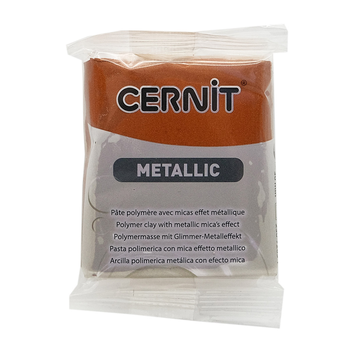 Пластика полимерная Cernit 'Metallic', CE0870056, 56 г (058 бронза)
