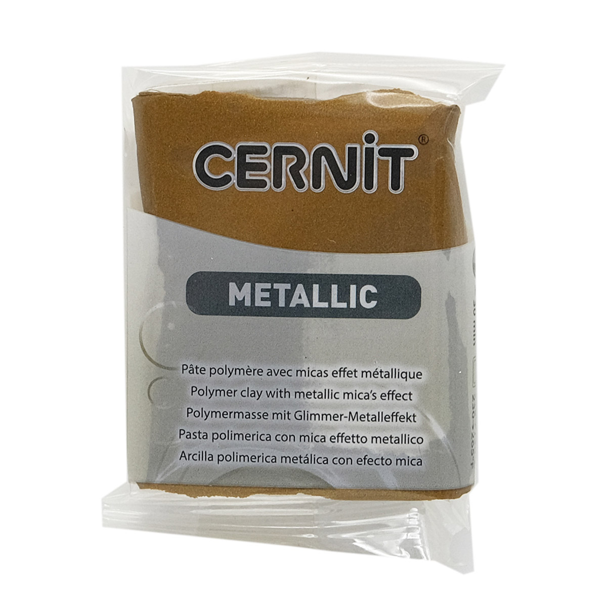 Пластика полимерная Cernit 'Metallic', CE0870056, 56 г (059 античная бронза)