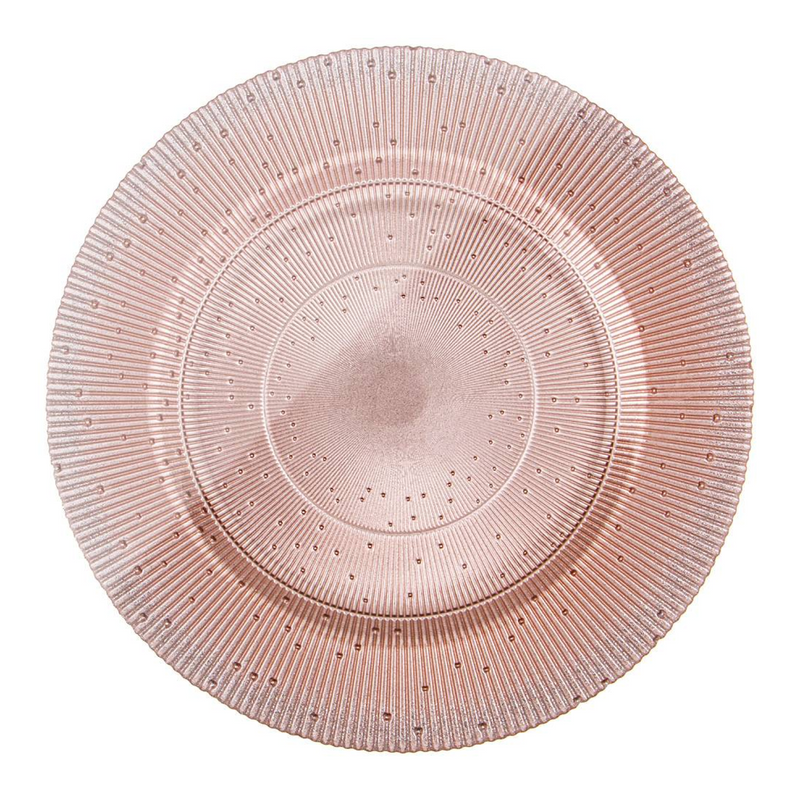 

Тарелка стеклянная, Glamour pink, Akcam, 1 шт, 28 см, 339-245