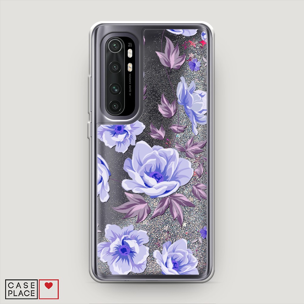 

Жидкий чехол с блестками "Цветочная фантазия 1" на Xiaomi Mi Note 10 lite, 38491-1