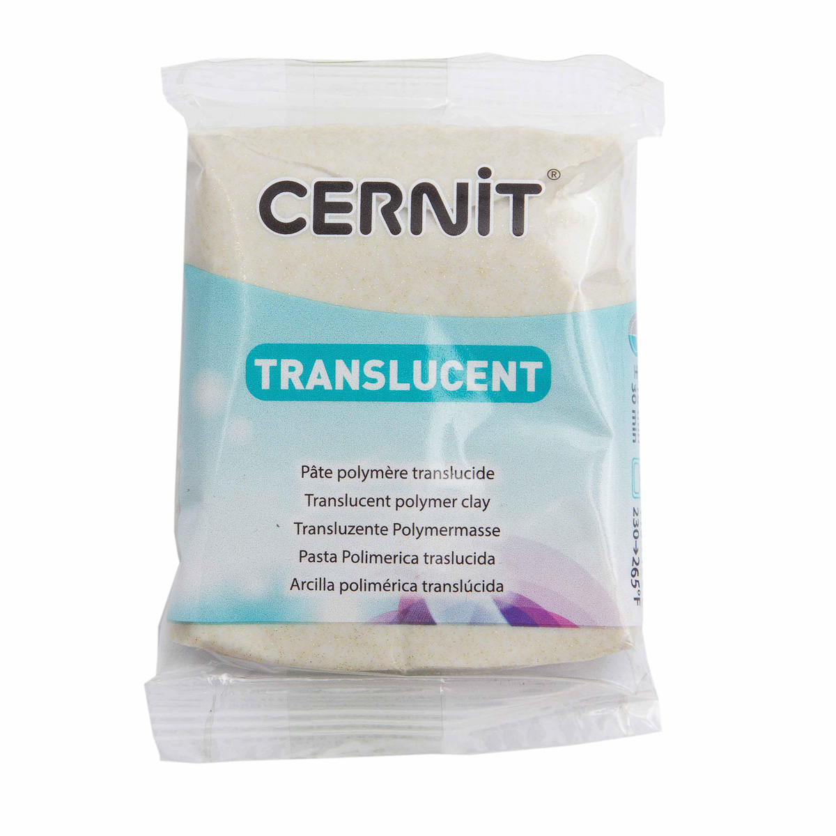 CE0920056 Пластика полимерная запекаемая Cernit TRANSLUCENT прозрачный, 56 г полимерная глина 250 г прозрачный гамма