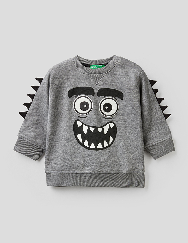 

Свитшот для мальчиков Benetton цв. серый р.80, 21A_3BGUC15CH