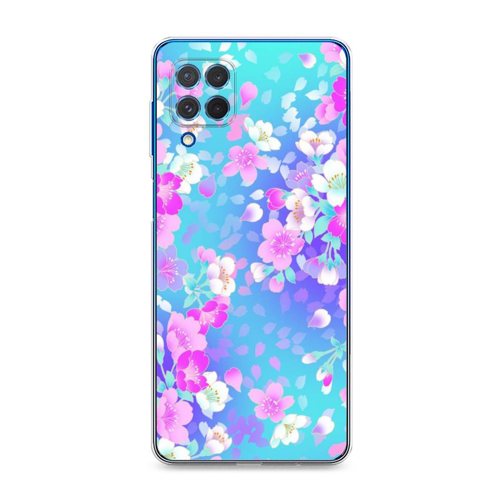 

Чехол Awog на Samsung Galaxy M62 / Самсунг M62 "Яблоневые цветы", Голубой;розовый;белый, 2102950-8