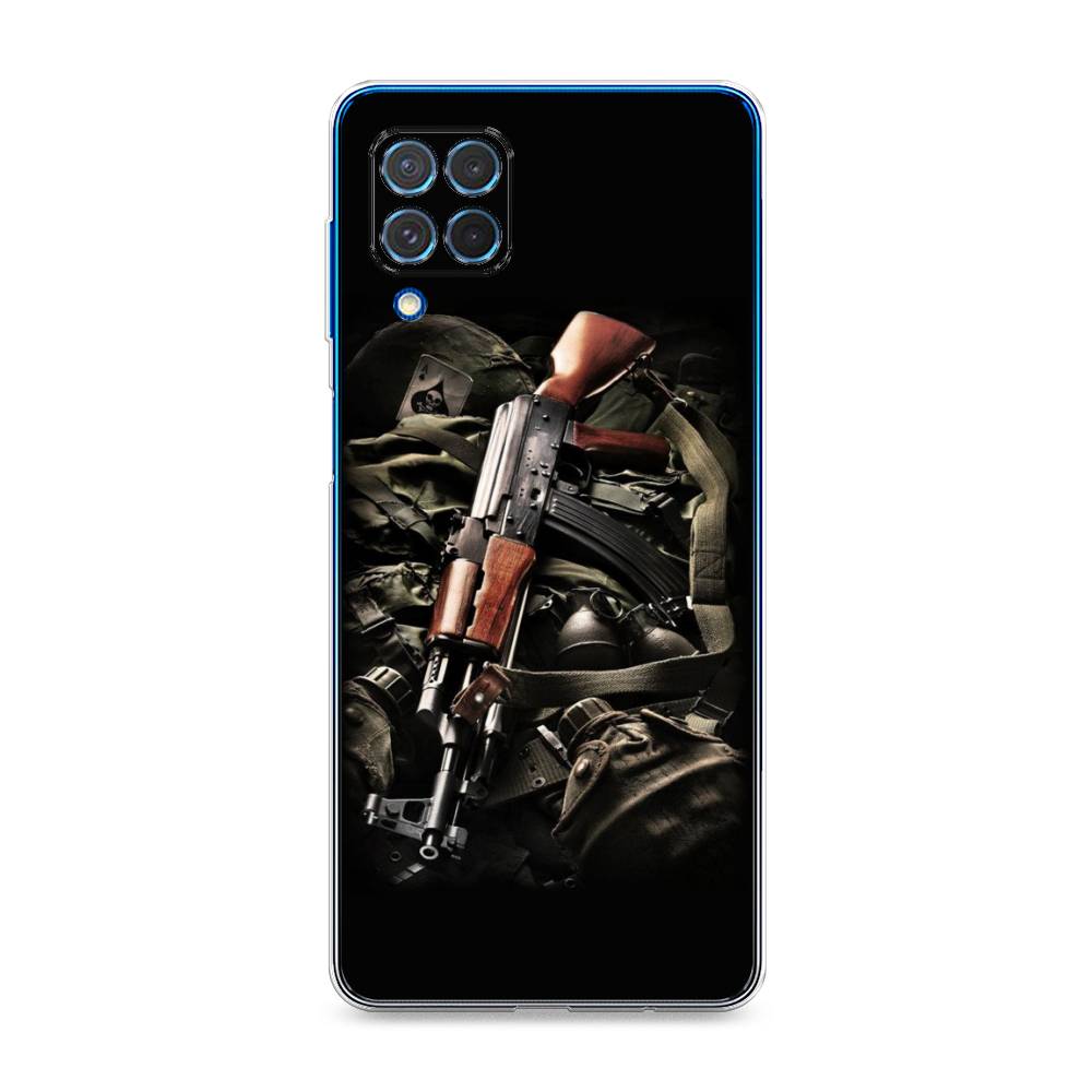 

Чехол Awog на Samsung Galaxy M62 / Самсунг M62 "Автомат", Черный;коричневый;серый, 2102950-5