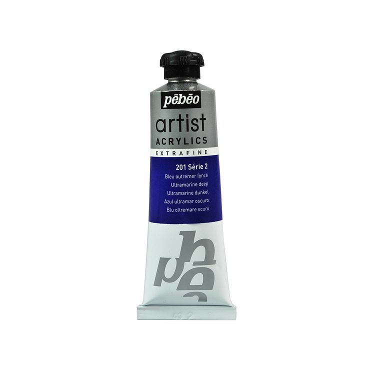 

Краска акриловая Pebeo Artist Acrylics extra fine №2 Ультрамарин темный 37 мл, Синий