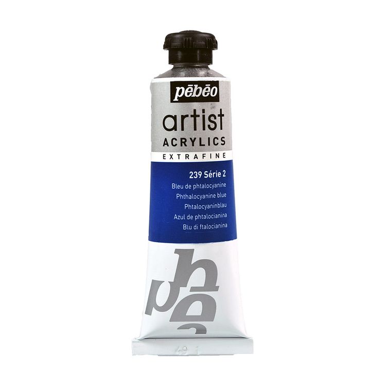 

Краска акриловая Pebeo Artist Acrylics extra fine №2 Фталоцианин синий 37 мл