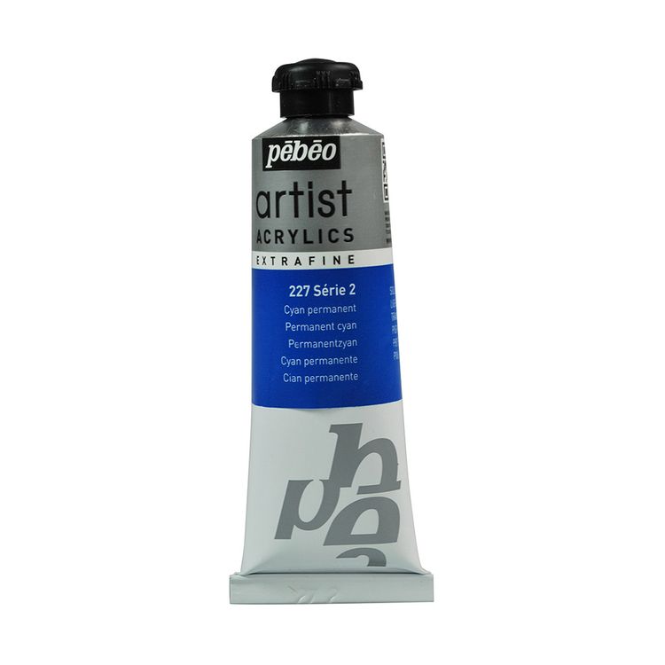 

Краска акриловая Pebeo Artist Acrylics extra fine №2 Циан основной 37 мл, Синий