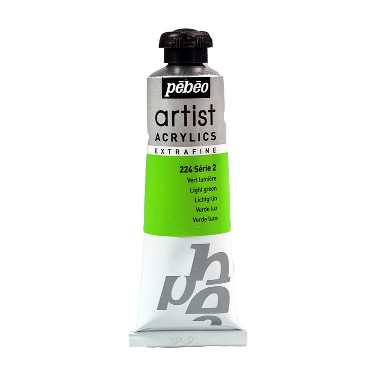 

Краска акриловая Pebeo Artist Acrylics extra fine №2 зеленый светлый 37 мл