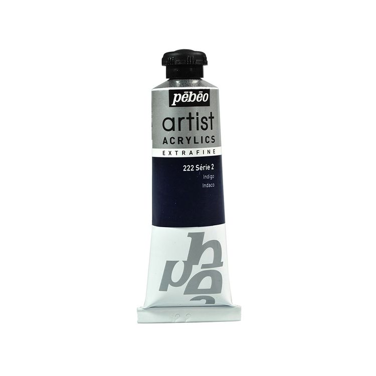

Краска акриловая Pebeo Artist Acrylics extra fine №2 индиго 37 мл, Черный