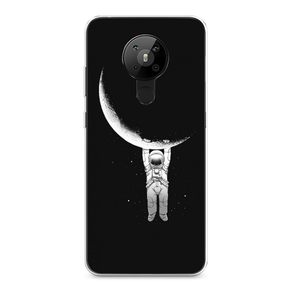 

Чехол Awog на Nokia 5.3 / Нокиа 5.3 "Космонавт", Белый;черный, 123450-4