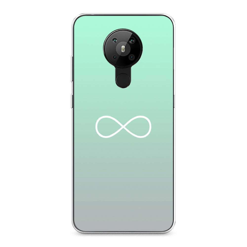 

Чехол Awog на Nokia 5.3 / Нокиа 5.3 "Бесконечность от Тиффани", Голубой, 123450-4