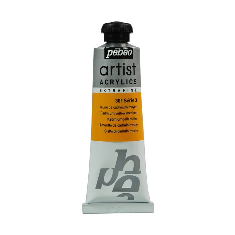 

Краска акриловая Pebeo Artist Acrylics extra fine №3 Кадмий желтый средний 37 мл