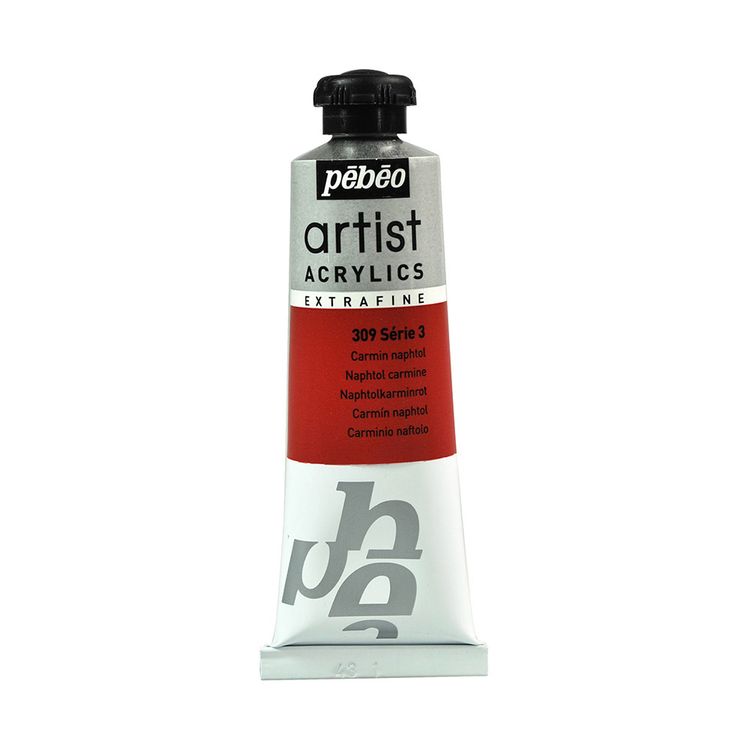 

Краска акриловая Pebeo Artist Acrylics extra fine №3 Кармин нафтоловый 37 мл, Красный