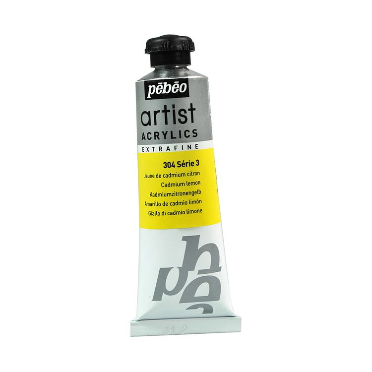 

Краска акриловая Pebeo Artist Acrylics extra fine №3 Лимонно-желтый кадмий 37 мл