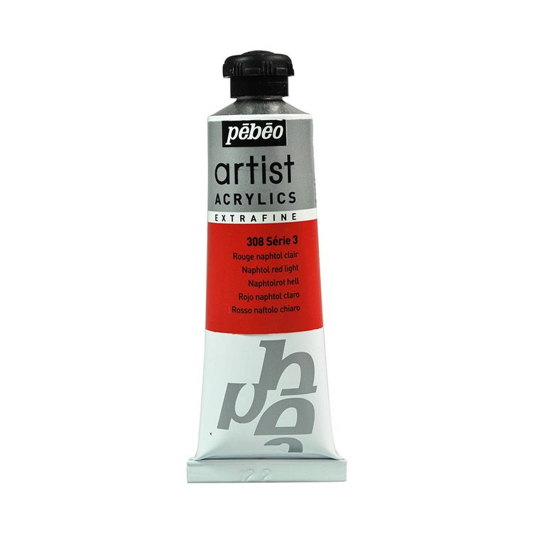 

Краска акриловая Pebeo Artist Acrylics extra fine №3 Светло-красный нафтоловый 37 мл