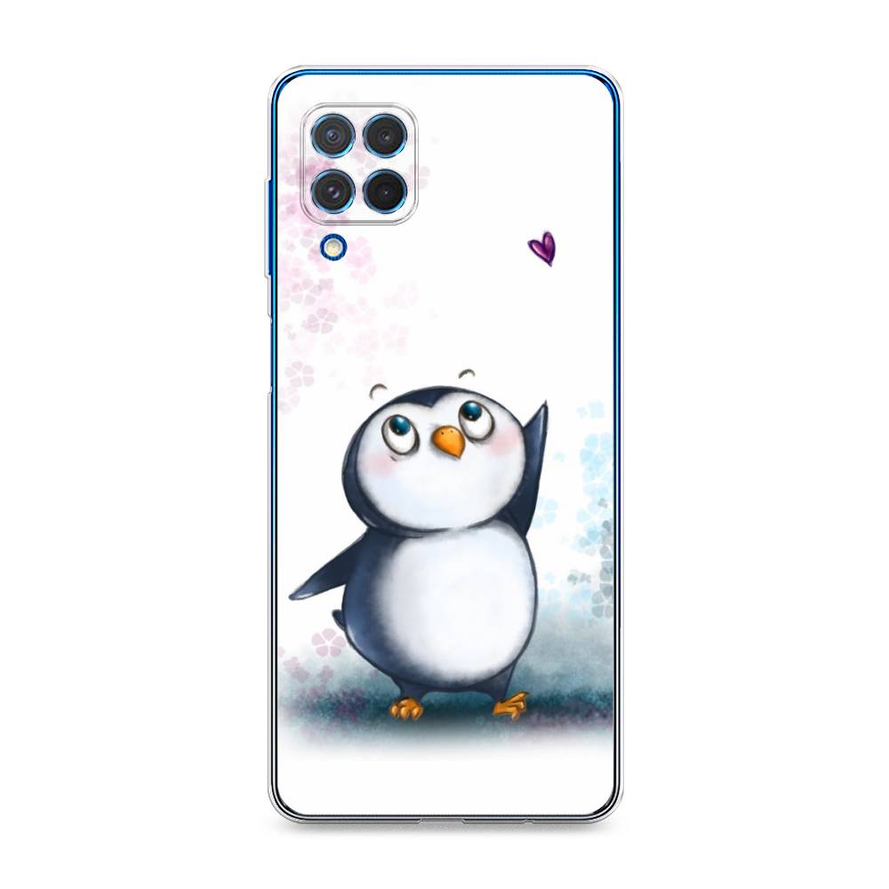 

Чехол Awog на Samsung Galaxy M62 / Самсунг M62 "Пингвин и сердечко", Белый, 2102950-1