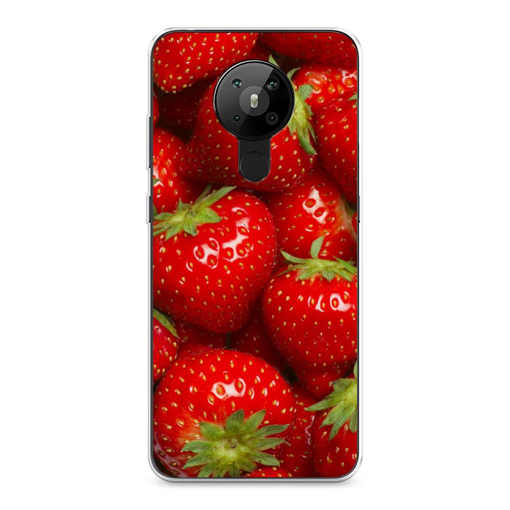

Чехол Awog на Nokia 5.3 / Нокиа 5.3 "Клубника", Красный;зеленый, 123450-10