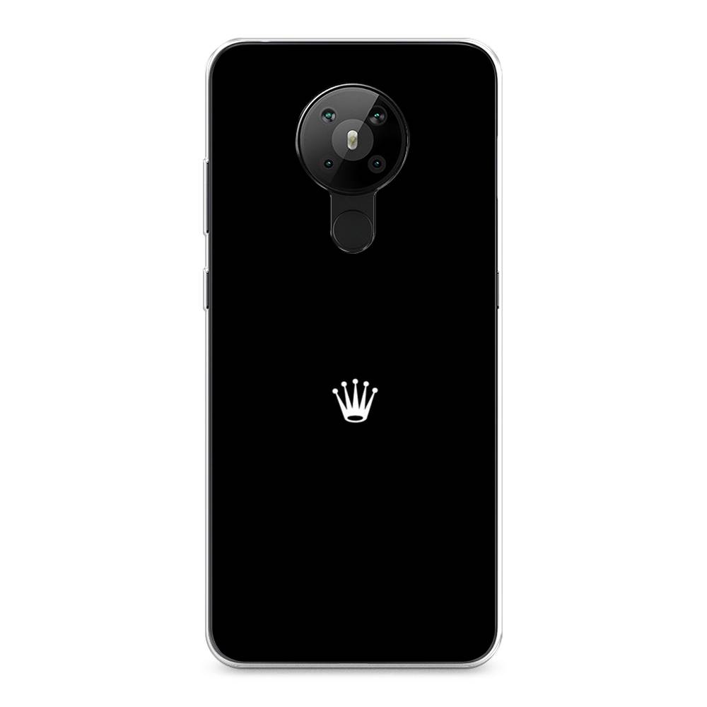 фото Чехол awog "белая корона на черном фоне" для nokia 5.3