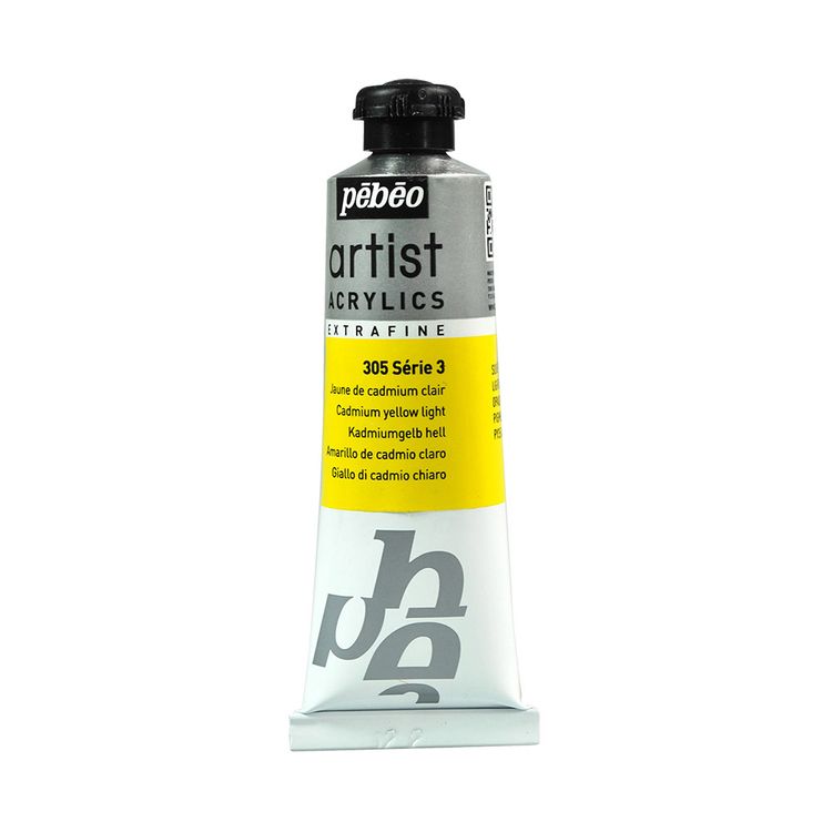 

Краска акриловая Pebeo Artist Acrylics extra fine №3 Ярко-желтый кадмий 37 мл