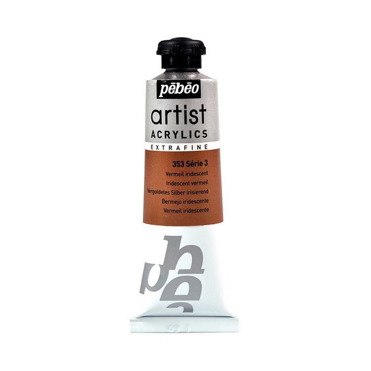 

Краска акриловая Pebeo Artist Acrylics extra fine №3 металлик Под позолоту 37 мл, Золотистый