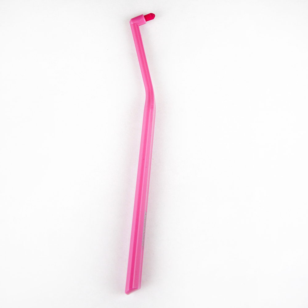 Зубная щётка монопучковая Longa Vita для брекетов, S-2006P miradent pic brush set pink ручка с одним ершиком для брекетов розовая