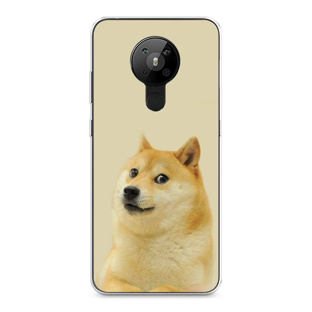 

Чехол Awog на Nokia 5.3 / Нокиа 5.3 "Собака подозревака", Коричневый;желтый;бежевый, 123450-9