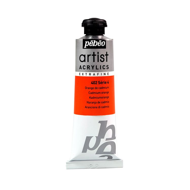 

Краска акриловая Pebeo Artist Acrylics extra fine №4 Кадмий оранжевый 37 мл