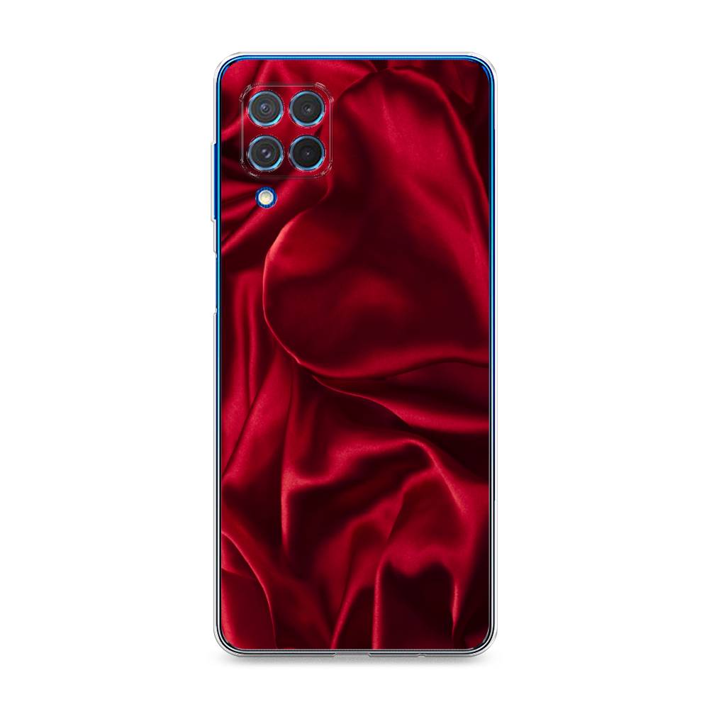 фото Чехол awog "текстура красный шелк" для samsung galaxy m62