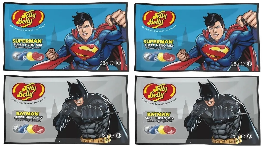 

Конфеты Jelly Belly Super Hero Mix (Таиланд) 28 г х 4 шт., Конфеты