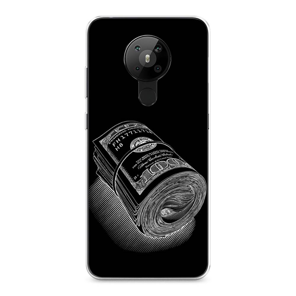 

Чехол Awog на Nokia 5.3 / Нокиа 5.3 "Кубышка денег", Черный;серебристый, 123450-5
