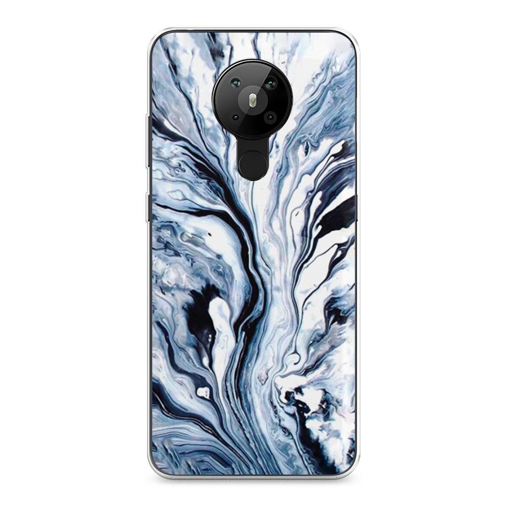 фото Чехол awog "голубой минерал мрамор" для nokia 5.3