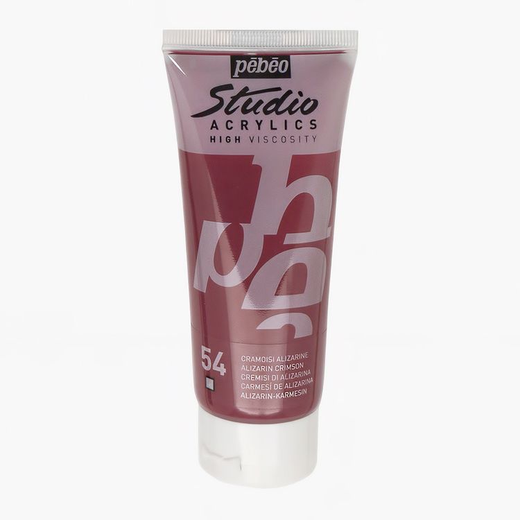 

Краска акриловая Pebeo Studio Acrylics Ализарин малиновый 100 мл, Красный