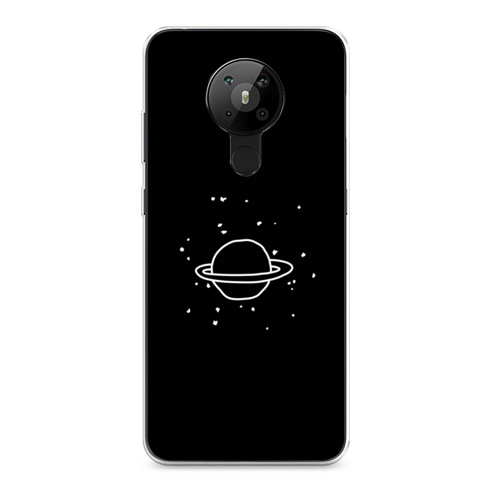 

Чехол Awog на Nokia 5.3 / Нокиа 5.3 "Дудл Юпитера", Белый;черный, 123450-4
