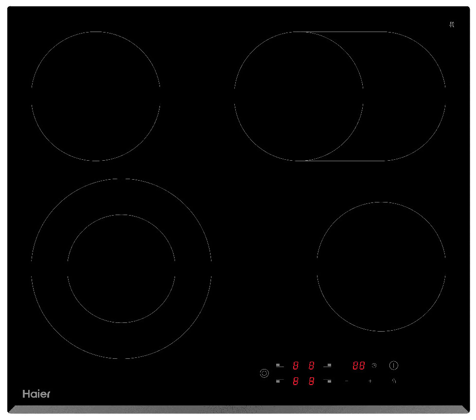 

Встраиваемая варочная панель электрическая Haier HHY-C64ROVB черный, HHY-C64ROVB