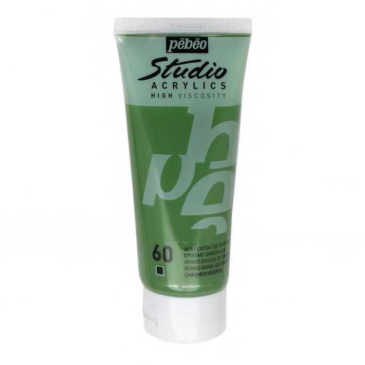

Краска акриловая Pebeo Studio Acrylics Зеленый хром 100 мл