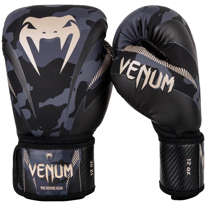 Боксерские перчатки Venum Impact Темный камуфляж/Песочный 10 oz