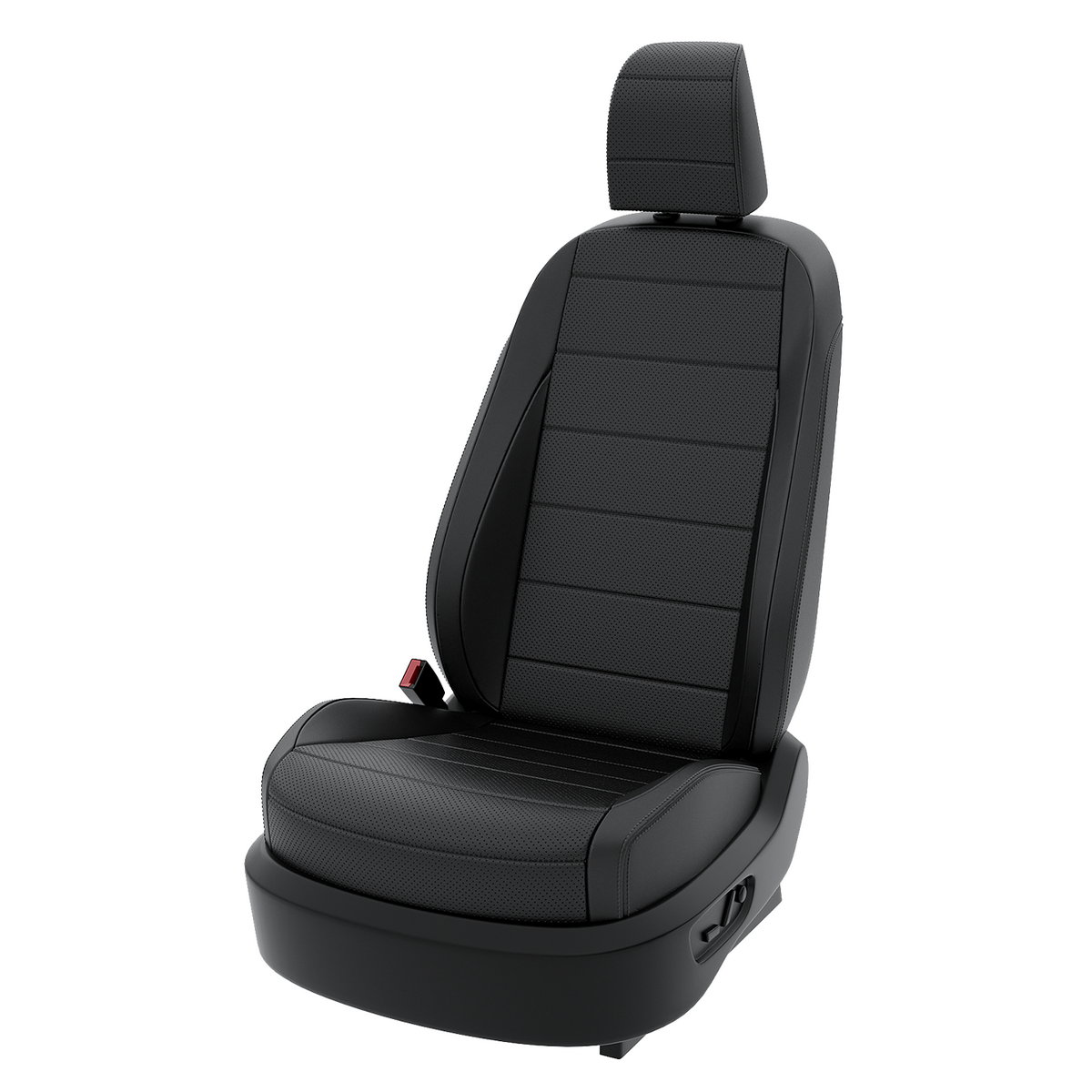 

Чехлы на сиденья Центр Авточехлов для JAC N25 2021-2024 CNTRA1603F-С2-583 Экокожа Черный, CNTRA1603