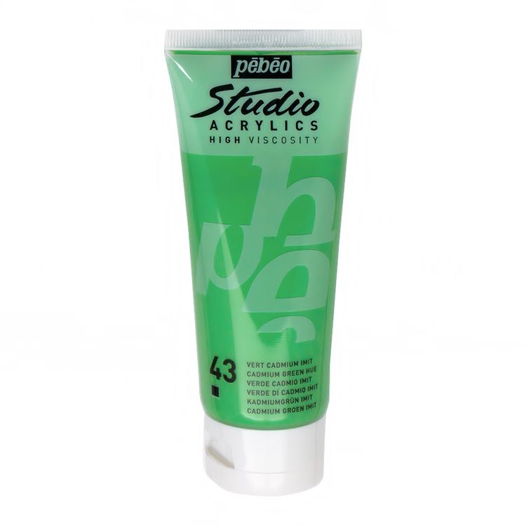 

Краска акриловая Pebeo Studio Acrylics Кадмий зеленый 100 мл