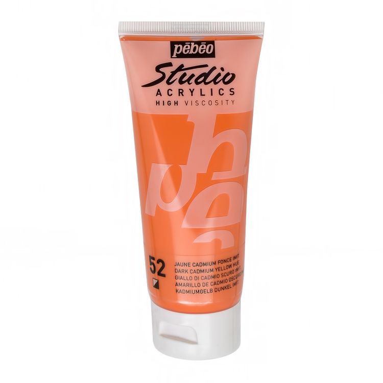 

Краска акриловая Pebeo Studio Acrylics Кадмий темно-желтый 100 мл