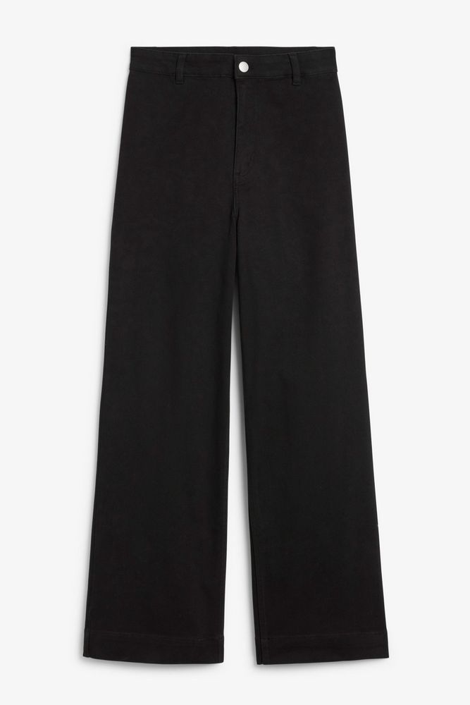 

Брюки женские Monki 1223179 черные 44 EU, Черный, 1223179